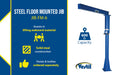 Vestil JIB-FM-6 steel floor mounted jib feature overview 1