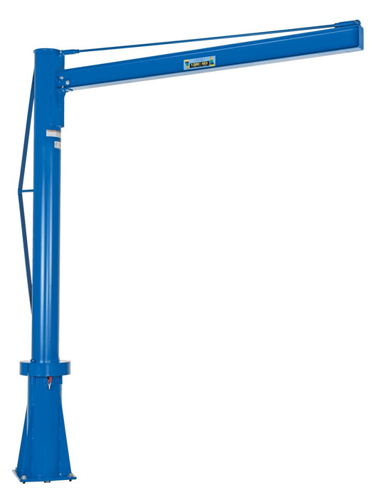 Vestil JIB-P-10-8-10 Steel Multi Station Jib Crane 96 in. I-Beam 1,000 lb. Capacity Blue