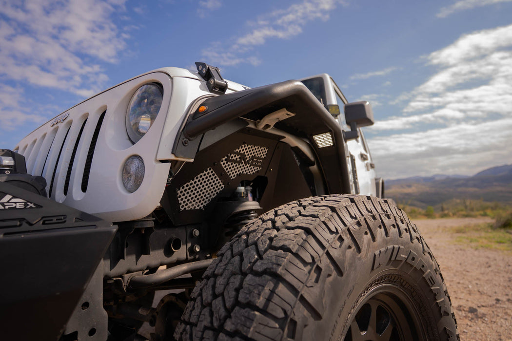 DV8 Offroad 2007-2018 Jeep Wrangler JK Front Inner Fenders – on the trail, image 5 of 19