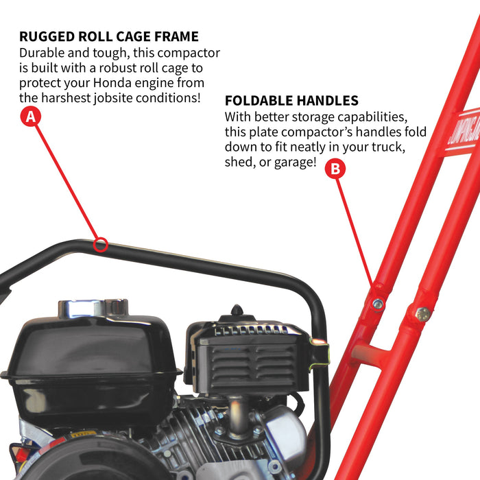 Tomahawk Power 5.5 HP Honda Vibratory Plate Compactor for Soil Compaction Tamper 3 Year Warranty - Product Image 7