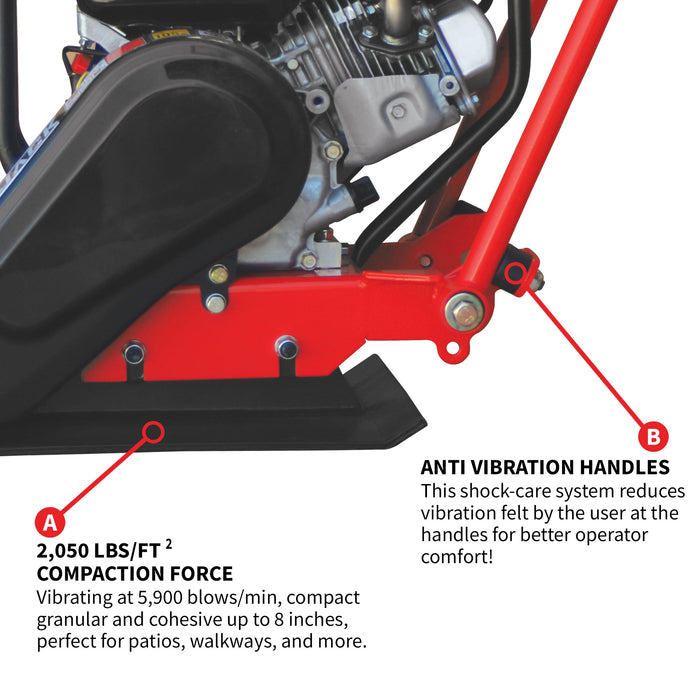 Tomahawk Power 5.5 HP Honda Vibratory Plate Compactor for Soil Compaction Tamper 3 Year Warranty - Product Image 6