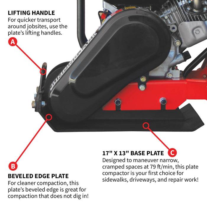 Tomahawk Power 5.5 HP Honda Vibratory Plate Compactor for Soil Compaction Tamper 3 Year Warranty - Product Image 8