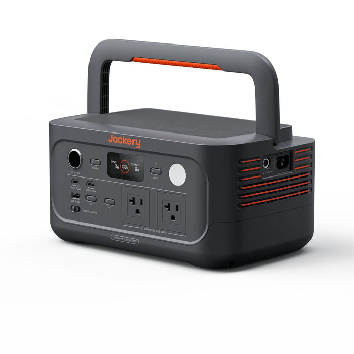 Jackery Explorer 500 v2 power station left view