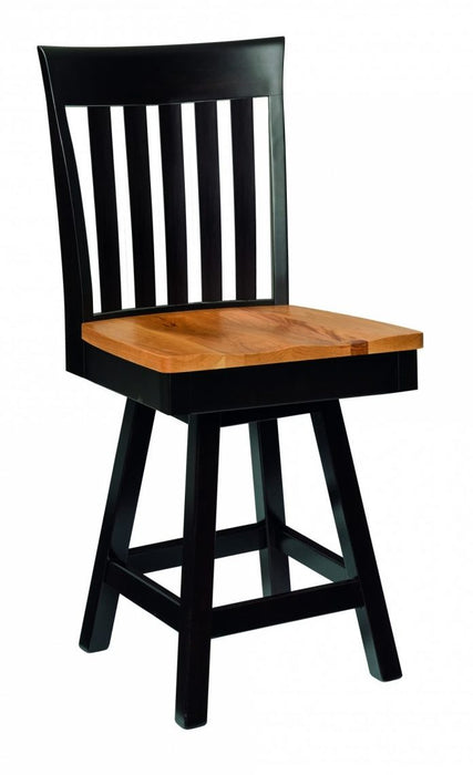 Jamestown Five Slat Swivel Bar Chair