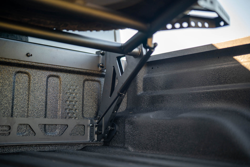 DV8 Offroad 2020-2025 Jeep Gladiator JT Adjustable In-Bed Spare Tire Carrier – on the trail, image 11 of 18