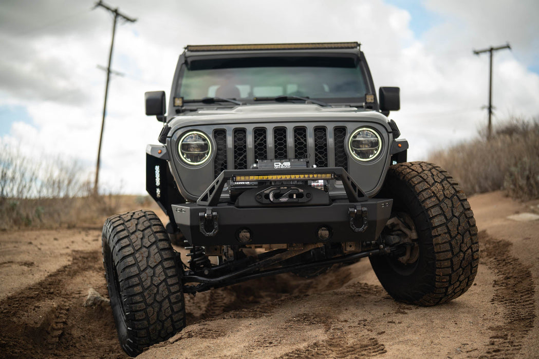 DV8 Offroad 2020-2026 Jeep Gladiator JT Armor Fender Flares – on the trail, image 8 of 14