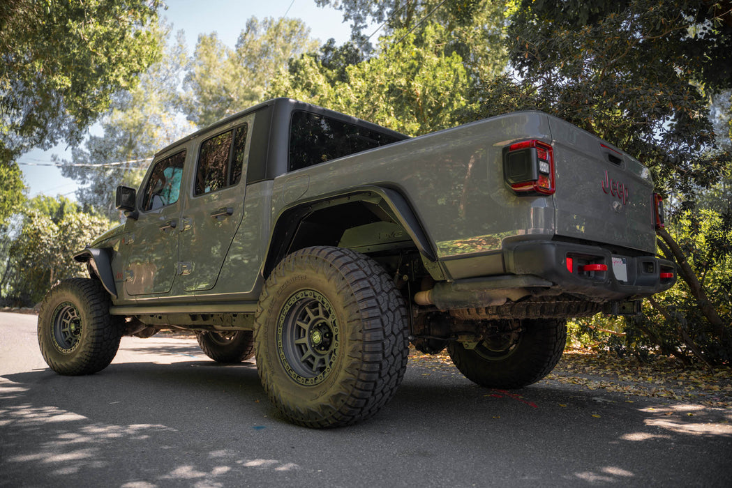 DV8 Offroad 2020-2026 Jeep Gladiator JT Rear Inner Fenders – installed on vehicle, image 3 of 14