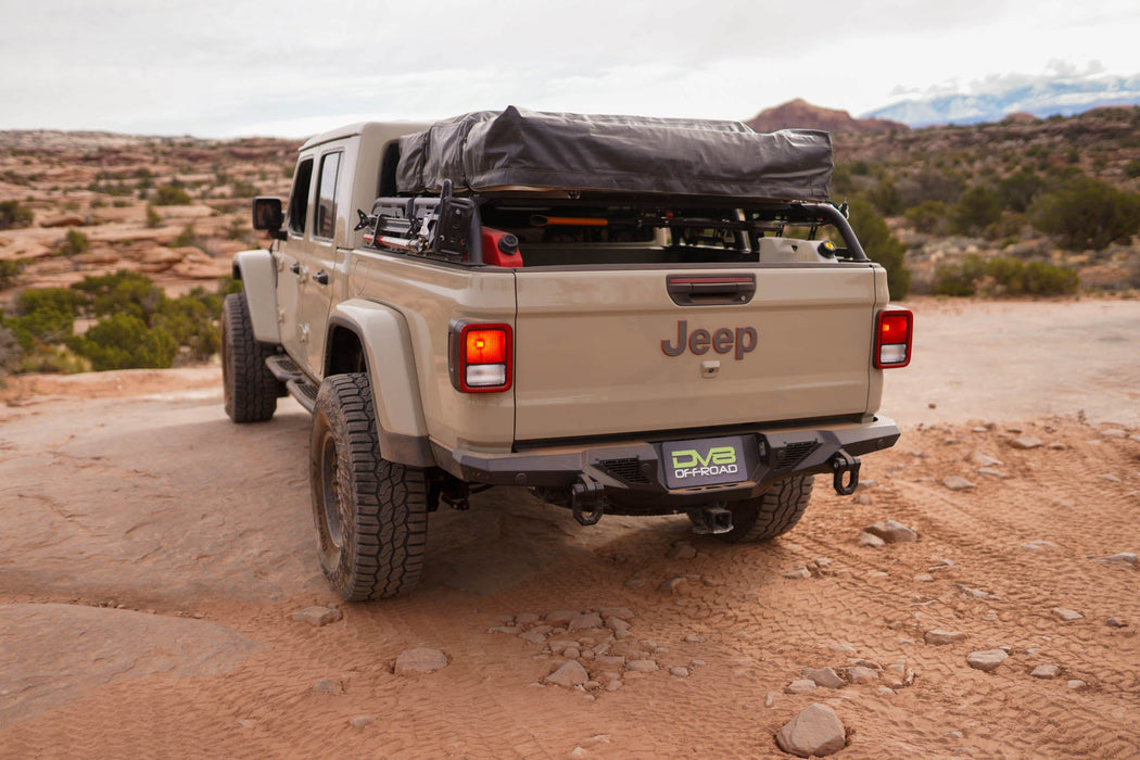 DV8 Offroad 2020-2026 Jeep Gladiator JT Spec Series Rear Bumper – on the trail, image 6 of 18
