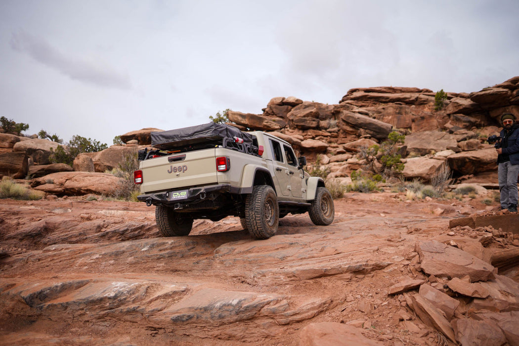DV8 Offroad 2020-2026 Jeep Gladiator JT Spec Series Rear Bumper – on the trail, image 5 of 18