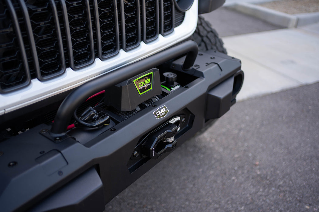 DV8 Offroad 2018-2026 Jeep Wrangler JL & Gladiator JT OE Plus Front Bumper – on the trail, image 12 of 20
