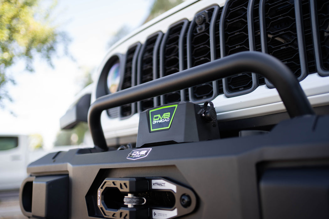 DV8 Offroad 2018-2026 Jeep Wrangler JL & Gladiator JT OE Plus Front Bumper – on the trail, image 11 of 20