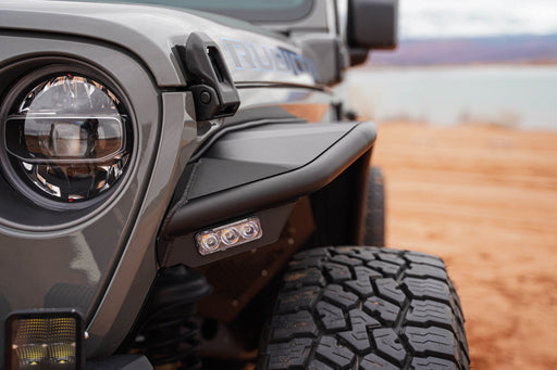 DV8 Offroad 2018-2026 Jeep Wrangler JL Spec Series Tube Fenders – dimensions diagram, image 2 of 17