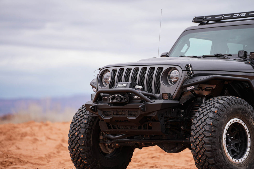 DV8 Offroad 2018-2026 Jeep Wrangler JL & Gladiator JT Spec Series Front Bumper – dimensions diagram, image 5 of 20
