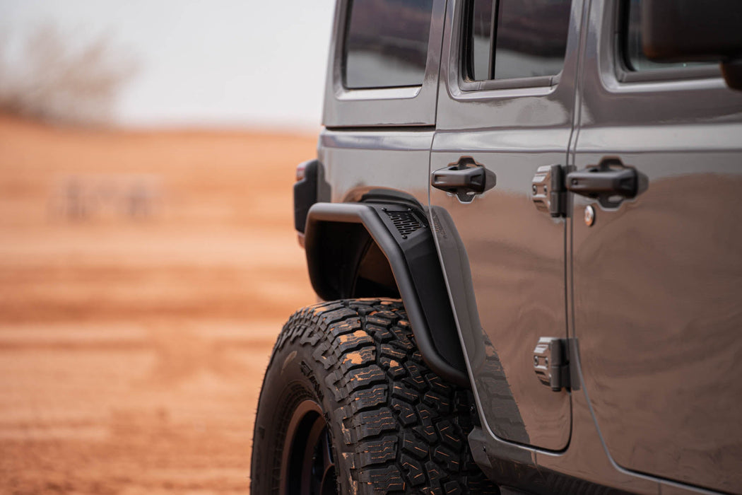 DV8 Offroad 2018-2026 Jeep Wrangler JL Spec Series Tube Fenders – dimensions diagram, image 4 of 17