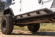 DV8 Offroad 2007-2018 Jeep Wrangler JK 4-Door Rock Sliders – installed on vehicle, image 2 of 19