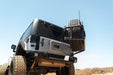 DV8 Offroad 2007-2018 Jeep Wrangler JK Body Mounted Tire Carrier – installed on vehicle, image 12 of 17