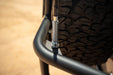 DV8 Offroad 2007-2018 Jeep Wrangler JK Body Mounted Tire Carrier – installed on vehicle, image 10 of 17