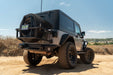 DV8 Offroad 2007-2018 Jeep Wrangler JK Body Mounted Tire Carrier – installed on vehicle, image 5 of 17