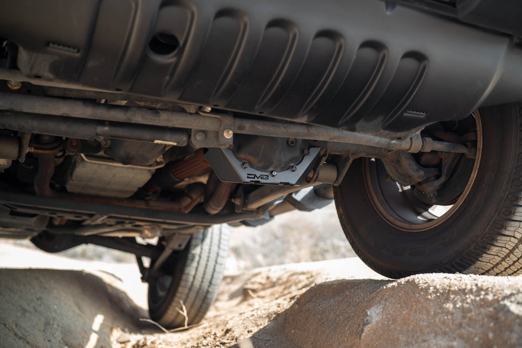 DV8 Offroad 2007-2018 Jeep Wrangler JK Dana 30 Front Differential Skid Plate – installed on vehicle, image 9 of 15