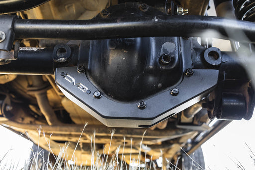 DV8 Offroad 2007-2018 Jeep Wrangler JK Dana 44 Front Differential Skid Plate – installed on vehicle, image 2 of 10