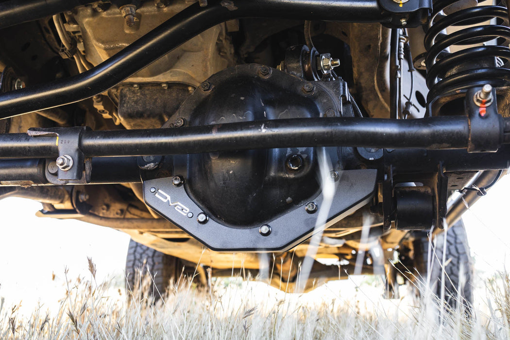 DV8 Offroad 2007-2018 Jeep Wrangler JK Dana 44 Front Differential Skid Plate – installed on vehicle, image 5 of 10