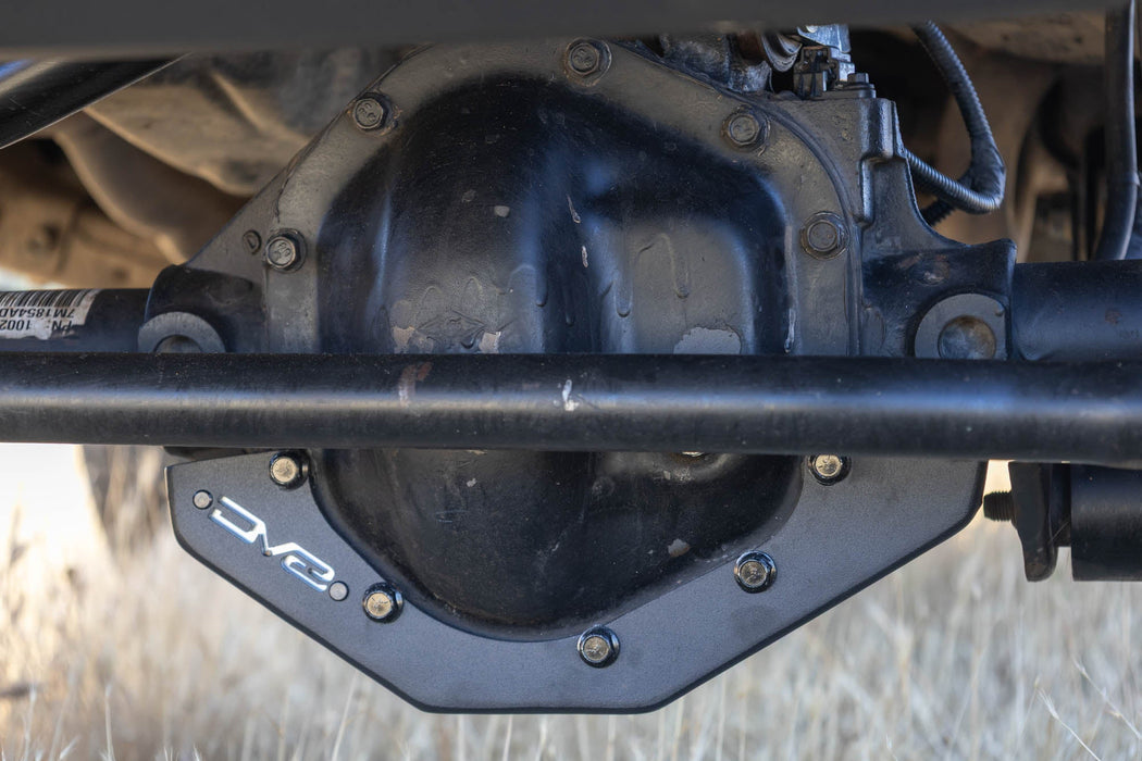 DV8 Offroad 2007-2018 Jeep Wrangler JK Dana 44 Front Differential Skid Plate – installed on vehicle, image 6 of 10