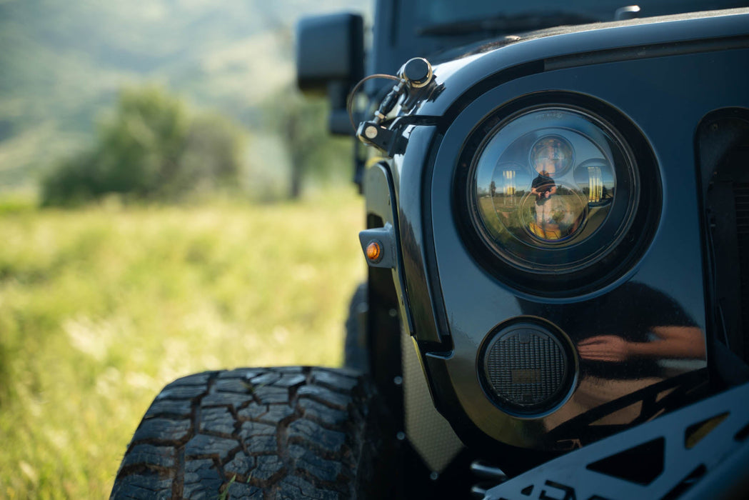 DV8 Offroad 2007-2018 Jeep Wrangler JK Fender Flare Deletes – installed on vehicle, image 5 of 16
