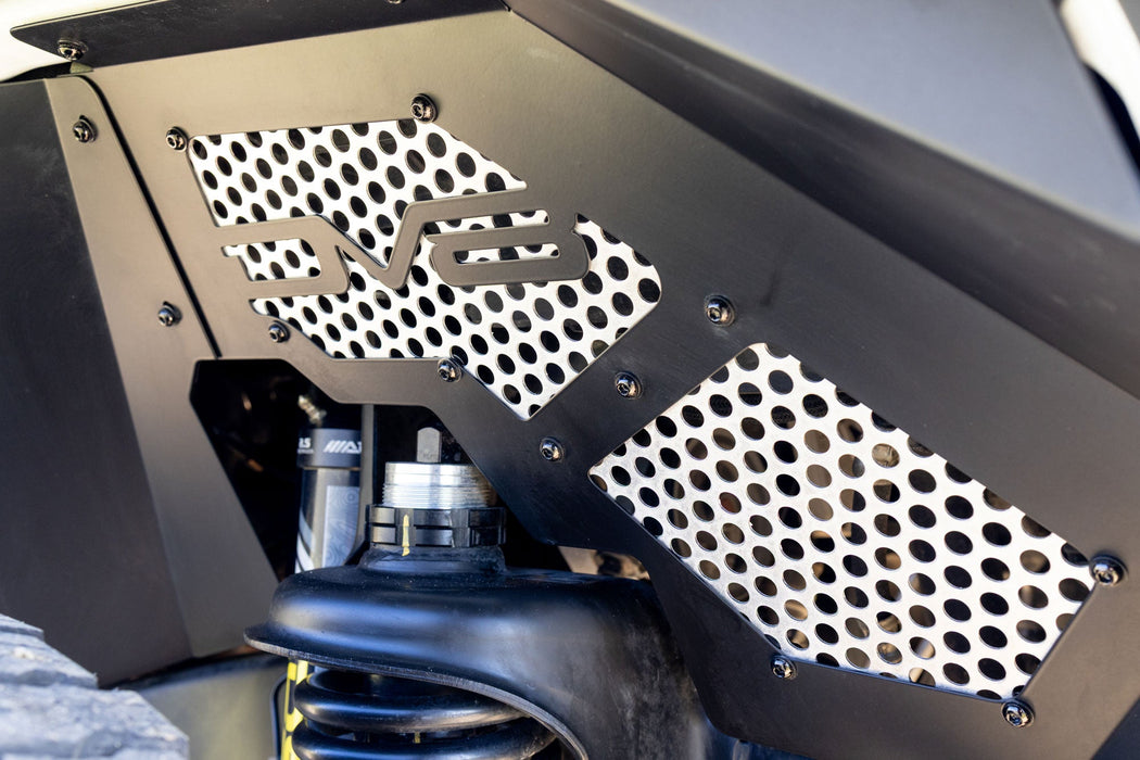 DV8 Offroad 2007-2018 Jeep Wrangler JK Front Inner Fenders – installed on vehicle, image 10 of 19