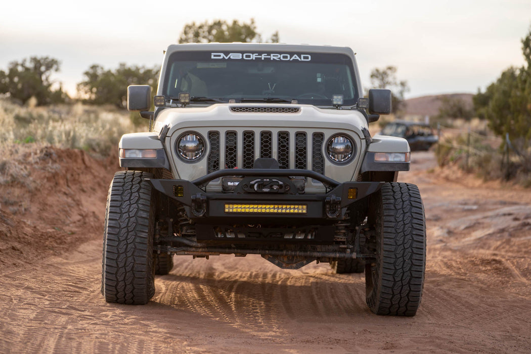 DV8 Offroad 2007-2026 Jeep Wrangler JK/JL & Gladiator JT FS-7 Mid-Width Winch Front Bumper – image 2 of 16