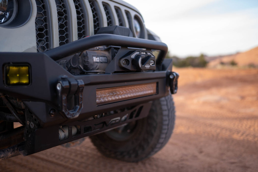 DV8 Offroad 2007-2026 Jeep Wrangler JK/JL & Gladiator JT FS-7 Mid-Width Winch Front Bumper – image 7 of 16