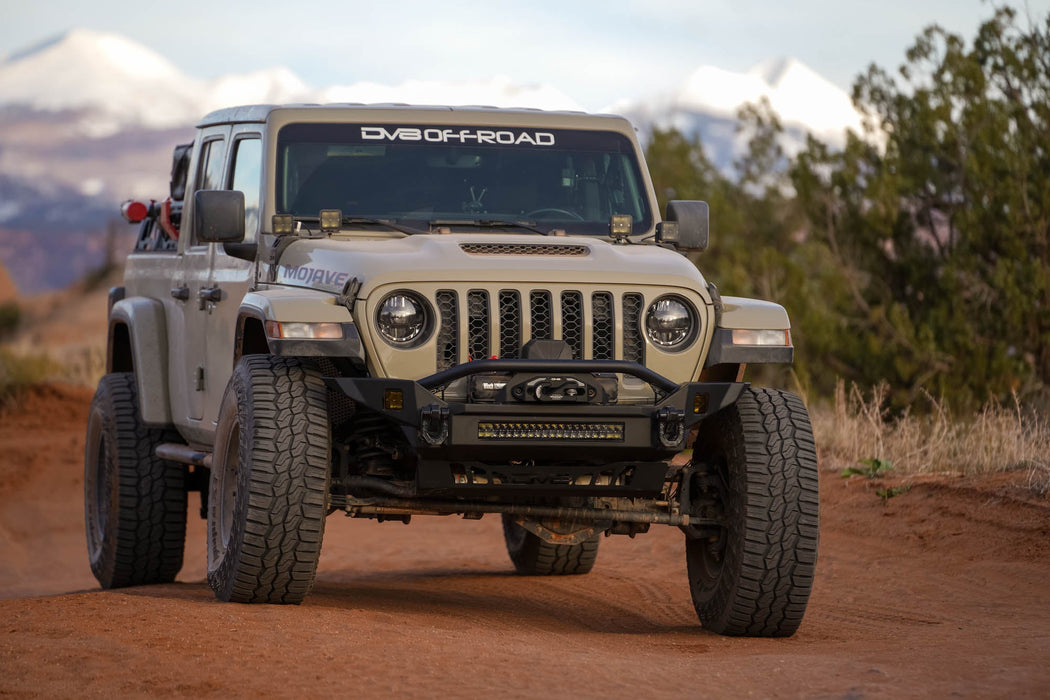 DV8 Offroad 2007-2026 Jeep Wrangler JK/JL & Gladiator JT FS-7 Mid-Width Winch Front Bumper – image 9 of 16