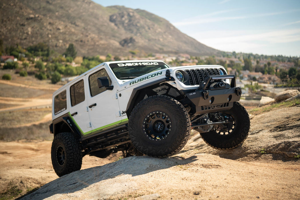 DV8 Offroad 2018-2026 Jeep Wrangler JL Armor Fender Flares – on the trail, image 4 of 16