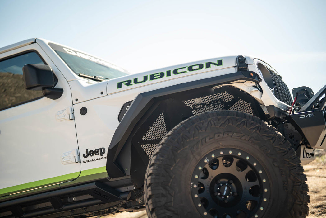 DV8 Offroad 2018-2026 Jeep Wrangler JL Armor Fender Flares – on the trail, image 3 of 16