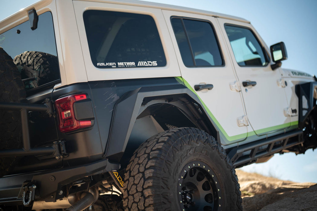 DV8 Offroad 2018-2026 Jeep Wrangler JL Armor Fender Flares – on the trail, image 6 of 16