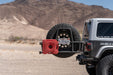 DV8 Offroad 2018-2026 Jeep Wrangler JL Body Mounted Tire Carrier – installed on vehicle, image 16 of 20