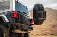 DV8 Offroad 2018-2026 Jeep Wrangler JL Body Mounted Tire Carrier – installed on vehicle, image 10 of 20