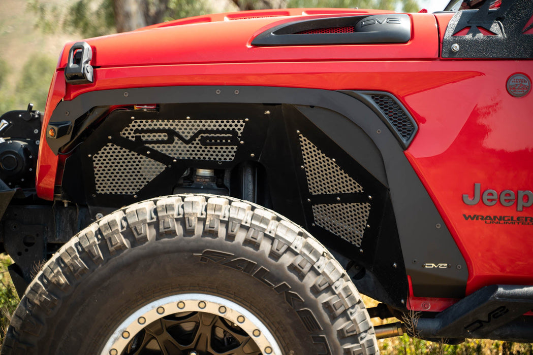 DV8 Offroad 2018-2026 Jeep Wrangler JL Fender Deletes – installed on vehicle, image 3 of 15