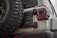 DV8 Offroad 2018-2026 Jeep Wrangler JL Spare Tire Carrier – installed on vehicle, image 6 of 20