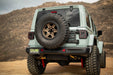 DV8 Offroad 2018-2026 Jeep Wrangler JL Spare Tire Carrier – installed on vehicle, image 11 of 20