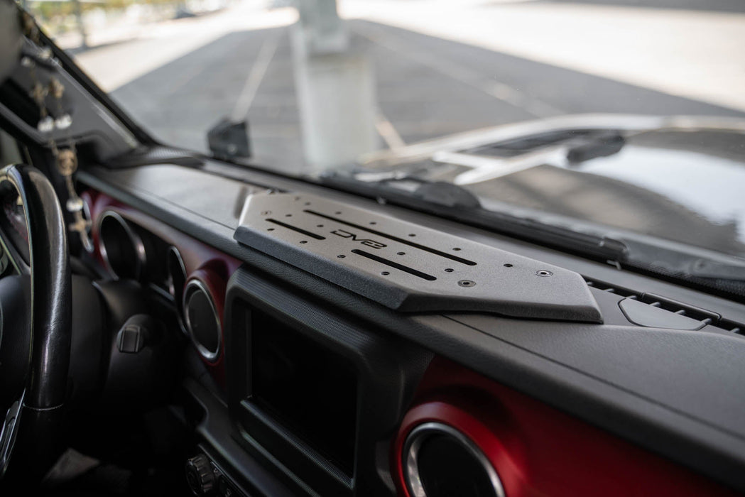 DV8 Offroad 2018-2024 Jeep Wrangler JL & Gladiator JT Device Dash Mount V2 – installed on vehicle, image 4 of 14