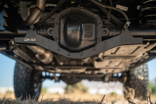DV8 Offroad 2018-2026 Jeep Wrangler JL & Gladiator JT Rear D44 Differential Skid Plate – installed on vehicle, image 2 of 9