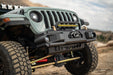 DV8 Offroad 2018-2026 Jeep Wrangler JL & Gladiator JT OE Plus Front Bumper – on the trail, image 2 of 20