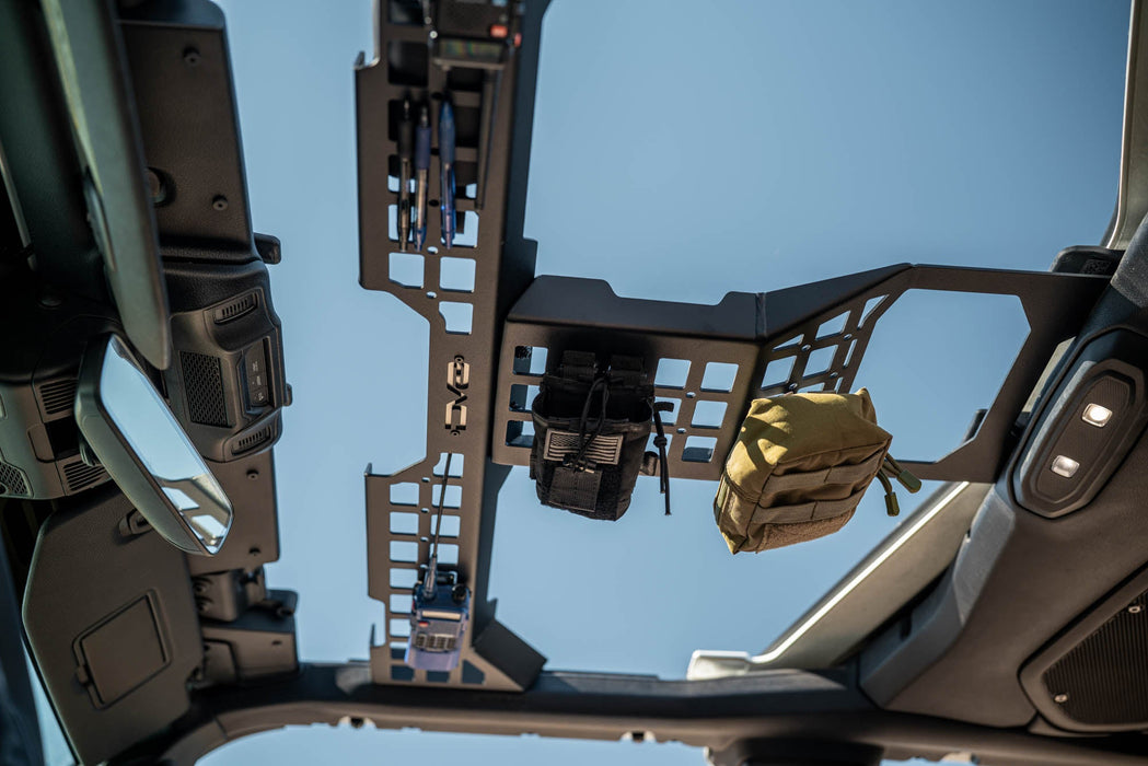 DV8 Offroad 2018-2026 Jeep Wrangler & Gladiator Overhead Molle Panel – installed on vehicle, image 9 of 15