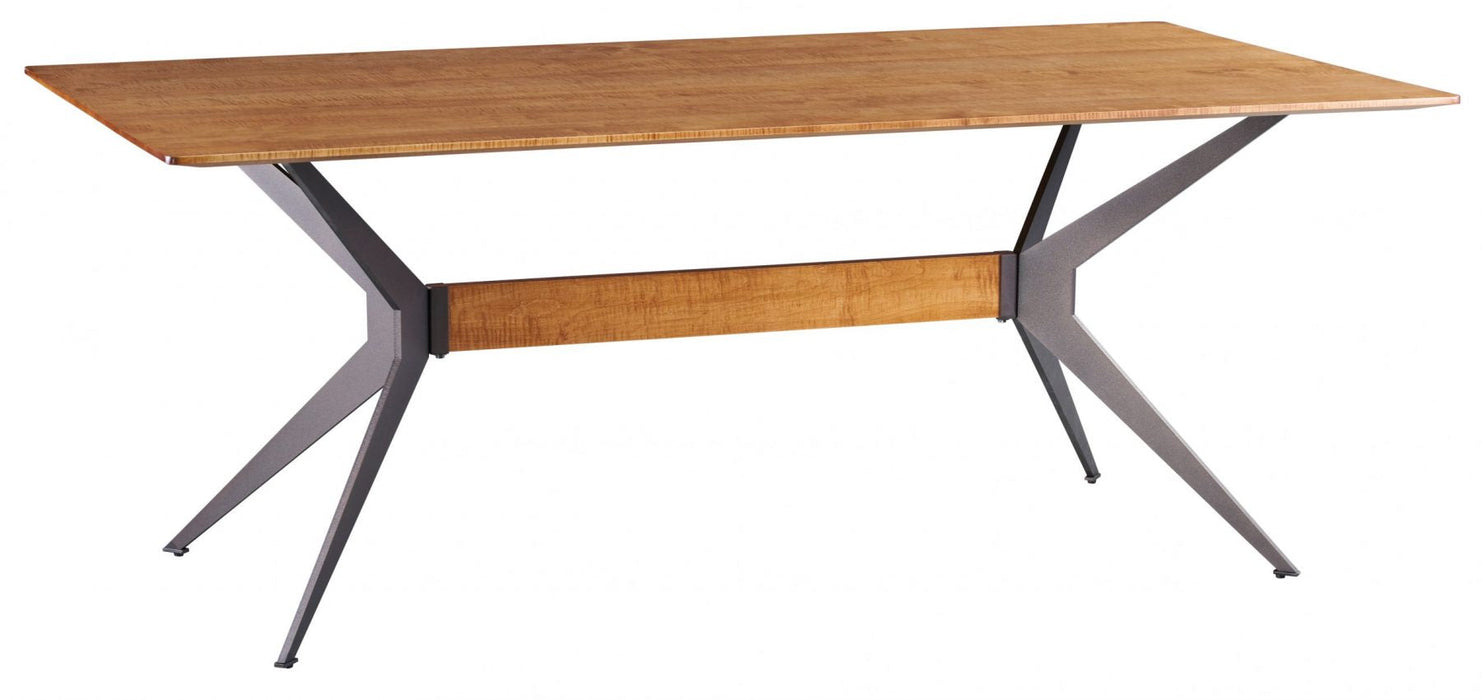 2078 Jefferson Rectangle Dining Table - Steel Trestle Base