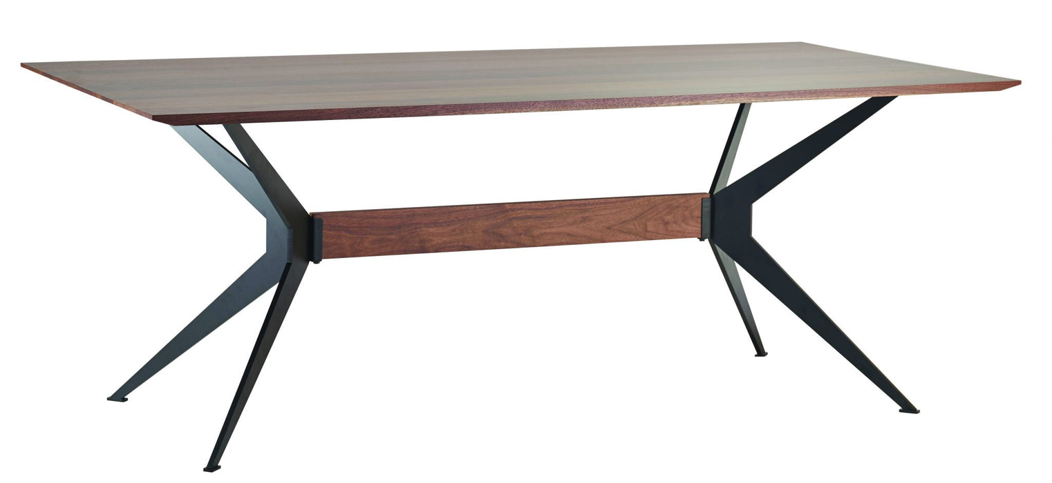 2078 Jefferson Rectangle Dining Table - Steel Trestle Base