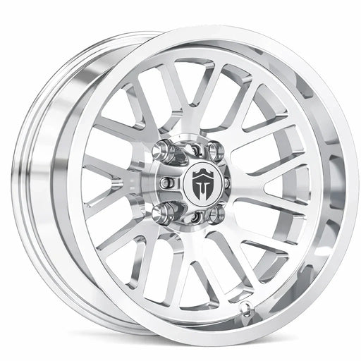 Empire Knight K4 15x7 Chrome Wheel with X Comp Golf X/T 23x10R15 Tire golf cart wheel and tire – view 2