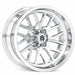 Empire Knight K4 15x7 Chrome Wheel with X Comp Golf X/T 23x10R15 Tire golf cart wheel and tire – view 2