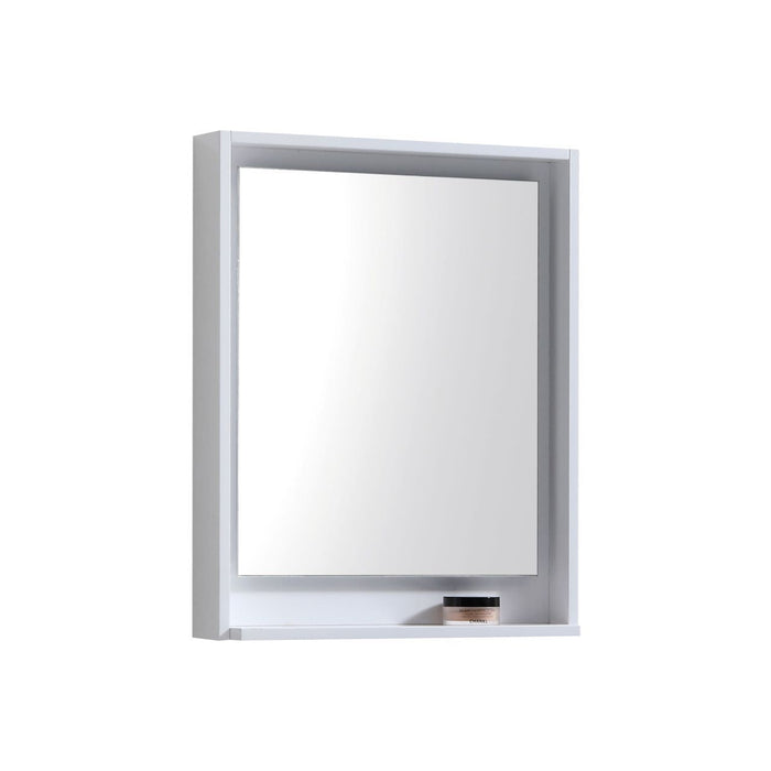 KubeBath Bosco 24" Framed Mirror With Shelve