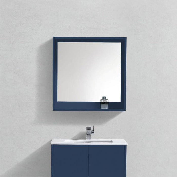KubeBath Bosco 30" Framed Mirror With Shelve