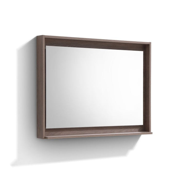 KubeBath Kube 38" Framed Mirror With Shelve